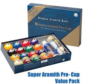 Biljarske lopte 57,2 mm Super Aramith po paketu vrijednosti